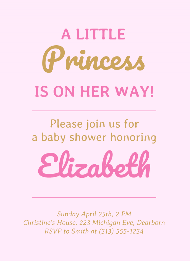 Plantillas Para Invitaciones De Baby Shower Venngage