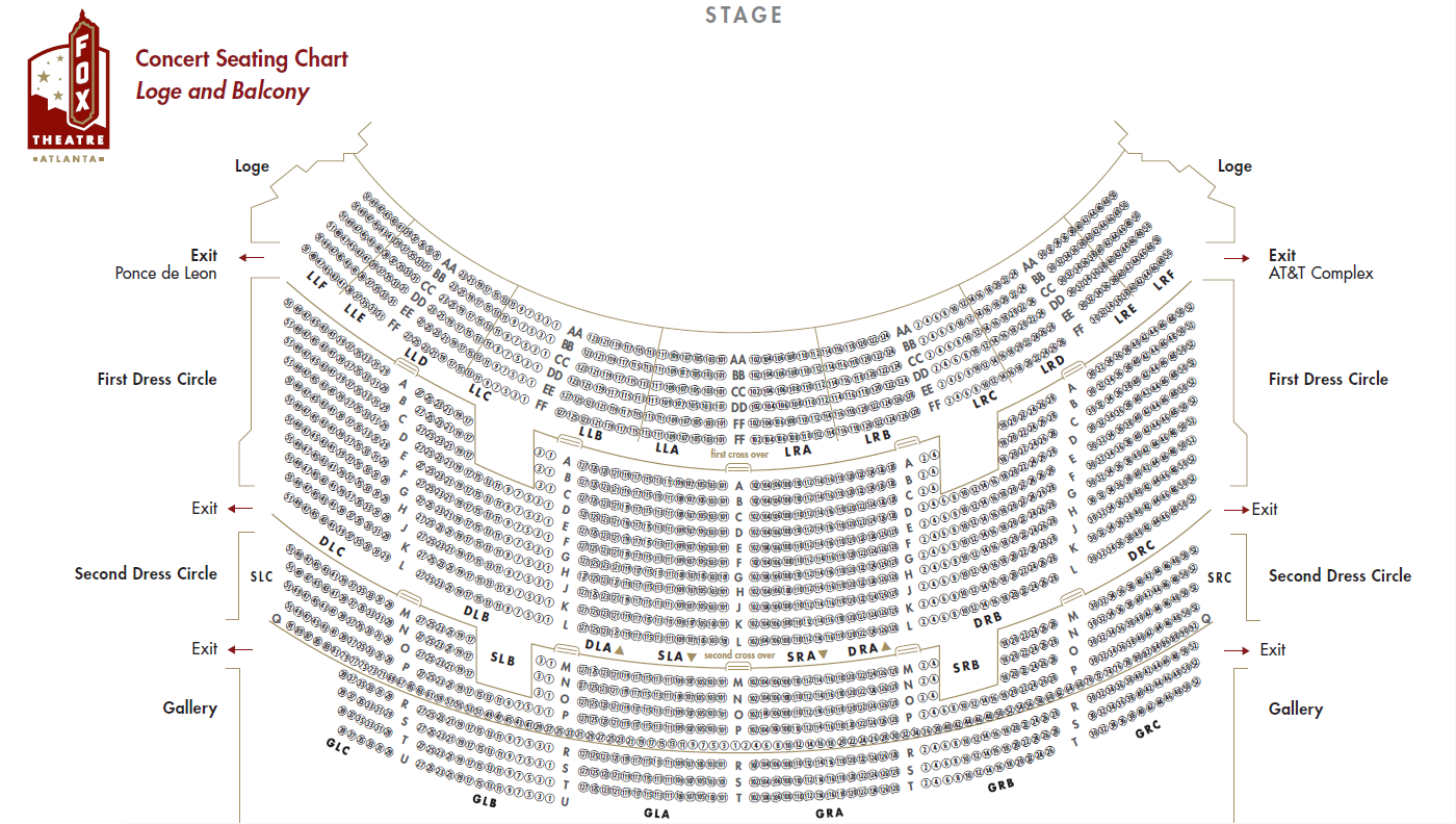 Fox Theatre Atlanta Seating Chart With Seat Numbers Bruin Blog Fox Theatre Atlanta Seating Chart With Seat Numbers Bruin Blog