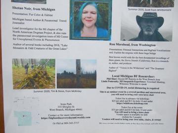 BigFoot Discovery Days- 2021 Tickets in West Branch, MI, United States BigFoot Discovery Days- 2021 Tickets in West Branch, MI, United States