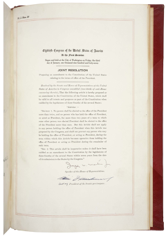 Twenty-second Amendment to the United States Const