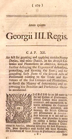 Stamp Act 1765