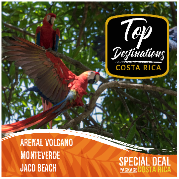 Most Popular Vacation Destinations in Costa Rica
