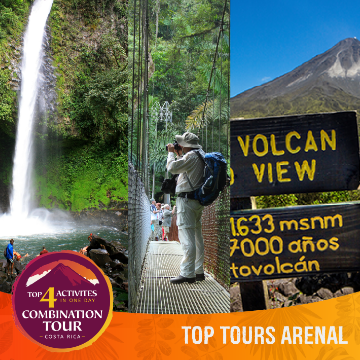 Combination Top 4 Activities in la Fortuna Arenal