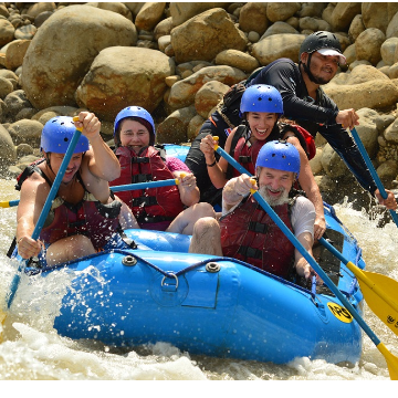 Zipline and Rafting