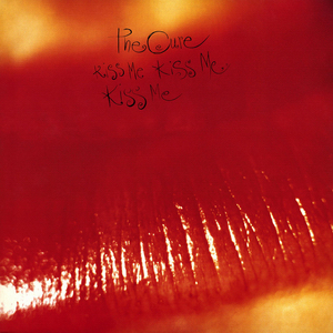 Kiss Me, Kiss Me, Kiss Me: The band collaborated with Andy Vella again, who designed all of their previous album covers.  The cover is a photo of Robert Smith's lipstick covered lips.