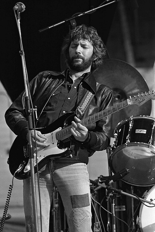 Eric Clapton with "Blackie" in 1978