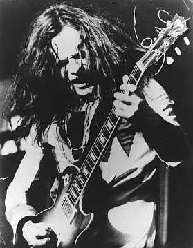 Paul Kossoff performing with Free at Randwick Racecourse, 1971