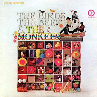 The front cover of The Birds, The Bees & The Monkees features a shadow box containing various nostalgic items from the 1940s to the 1960s. It was designed by the agency of Alan Wolsky, who placed a photograph of himself in the bottom center compartment of