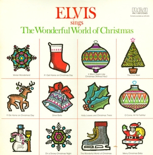 Elvis Sings The Wonderful World of Christmas Album Cover