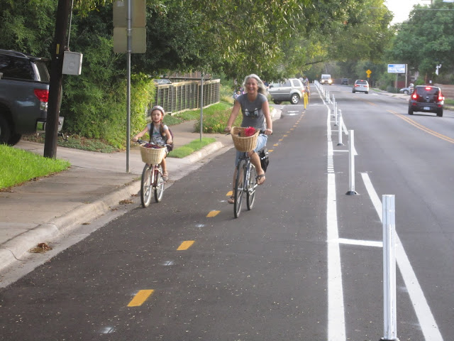 Protected bike lane