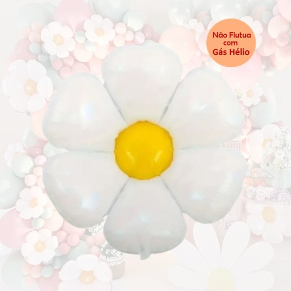 Balão Flor Margarida - 42 x 54 cm - Animare - Valor Unitário