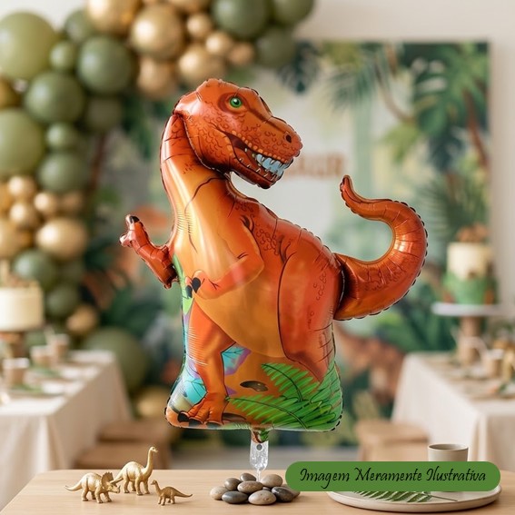Balão Dinossauro T-Rex - 83 x 94 cm - Animare - Valor Unitário