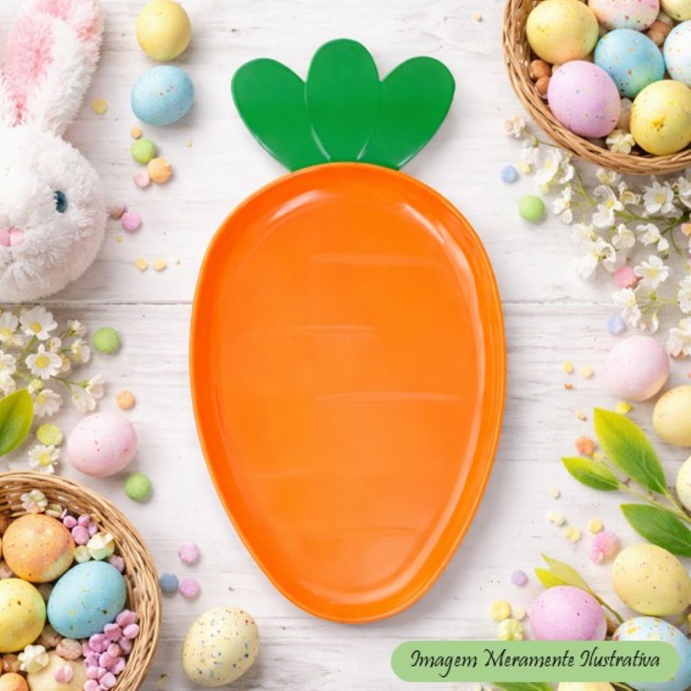 Bandeja Cenoura Páscoa Infantil – Decoração para Mesa e Doces