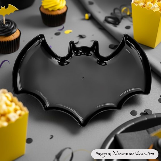 Bandeja Morcego Festa Infantil - Decoração Tema Herói