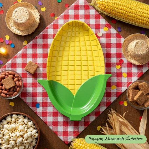 Bandeja em formato de Milho -  para arrasar no seu Arraiá e Festa Junina