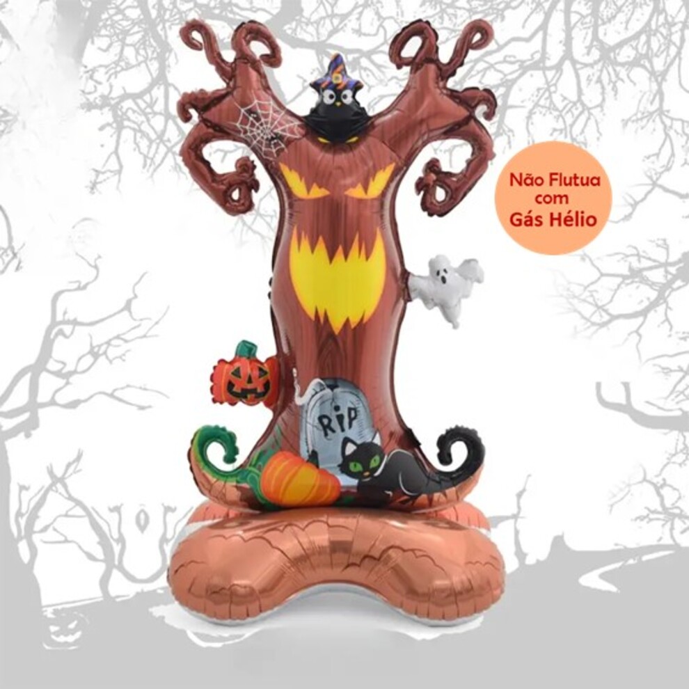 Balão Halloween - Árvore Assustadora - 147 cm - Animare - Valor Unitário