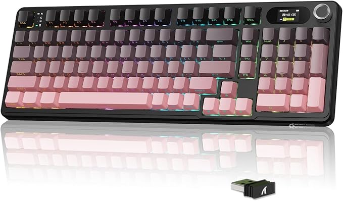 Teclado Gamer ATTACK SHARK X98 PRO-BLACKBERRY BLUEBERRY SWITCH