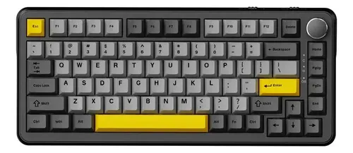 Teclado Mecânico Sem Fio Ajazz AK820 MAX PLUS Tri-Mode  Day Dream Switch (BLACK, GREY, YELLOW)