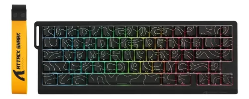 Teclado Gamer ATTACK SHARK X68HE - Contorno Preto
