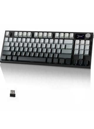 Teclado Gamer ATTACK SHARK K86 RGB-SIDE CARVED MOONLIT NIGHT BLUE WHALE SWITCH