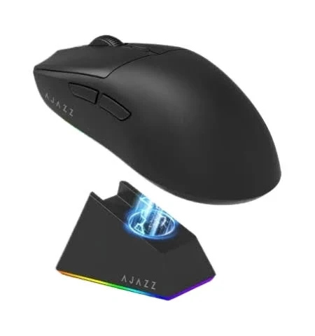Mouse Gamer Sem Fio AJAZZ AJ139 V2 MC Tri-Mode - PRETO