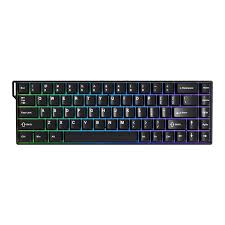 Teclado Mecânico Sem Fio Ajazz AK680 V2 com Fio Artic Isle Switch -AL (BLACK)