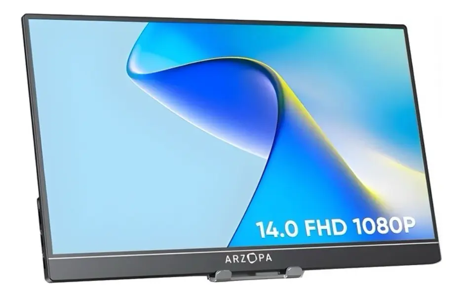 Monitor Portátil ARZOPA 14.0 1080P " Full HD A1S CINZA