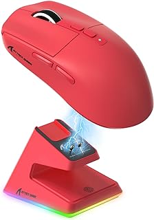 Mouse Gamer ATTACK SHARK X6 - Vermelho