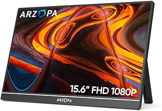 Monitor Portátil ARZOPA 15.6" Full HD S1 COM CAPA