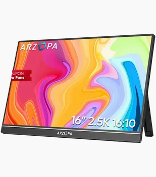 Monitor Portátil ARZOPA 16" 2.5K QHD Z1RC