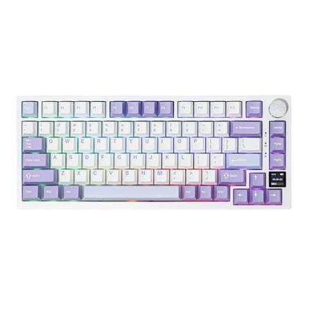 Teclado Mecânico Gamer Ajazz AK820 PRO  Tri-Mode Gift Switch (PURPLE, WHITE , BLUE)