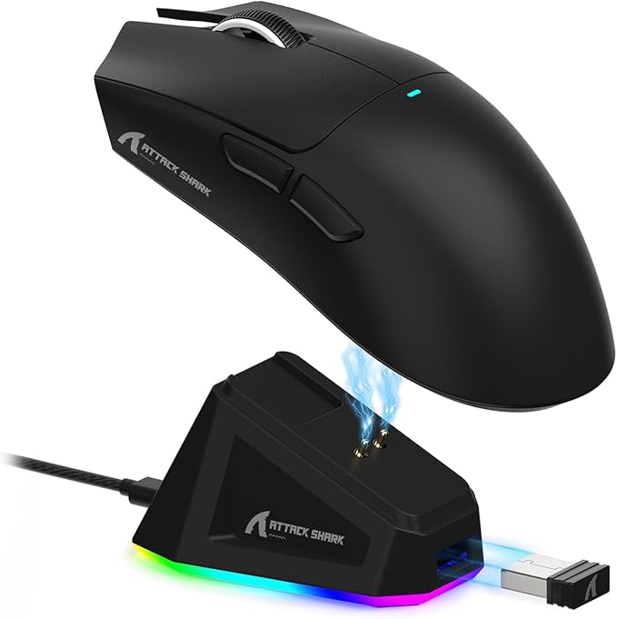 Mouse Gamer ATTACK SHARK X11 - Preto