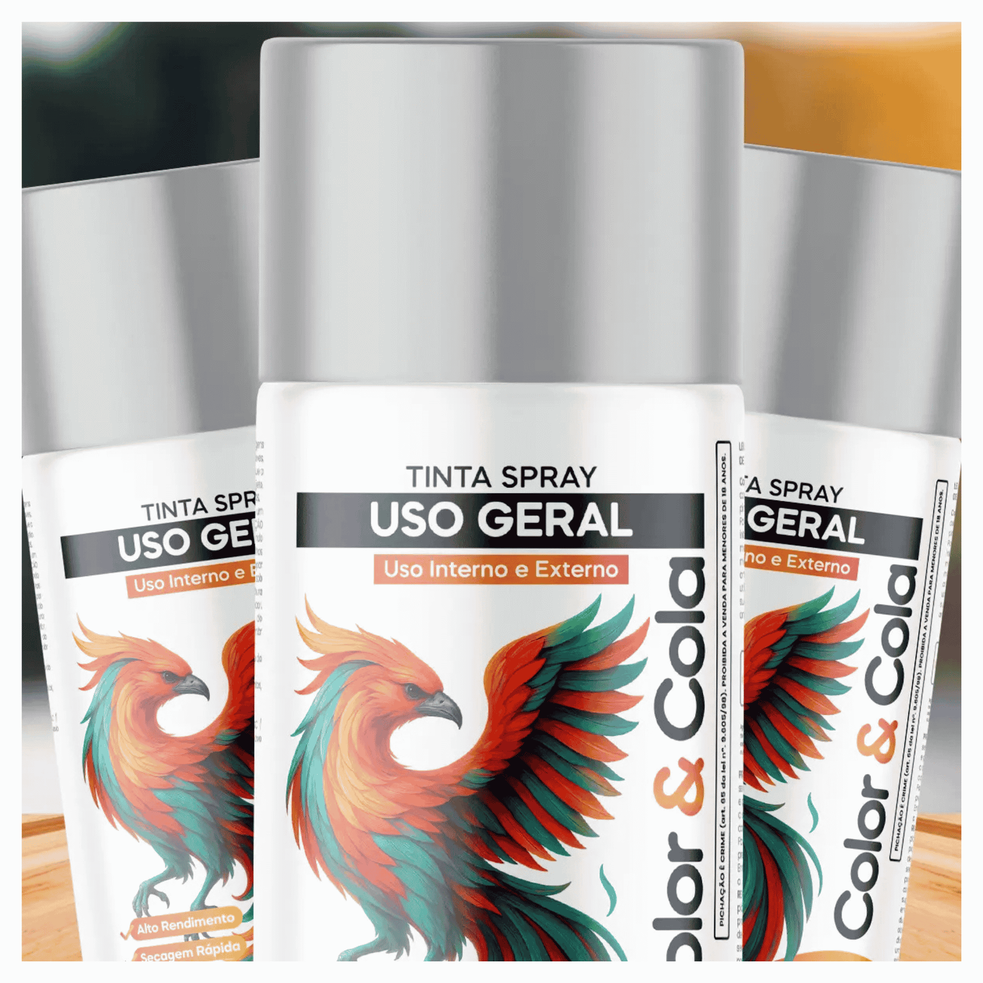 Tinta Spray Uso Geral Cinza Escuro 350ML - Forzon 369497 Forzon - imagem 3