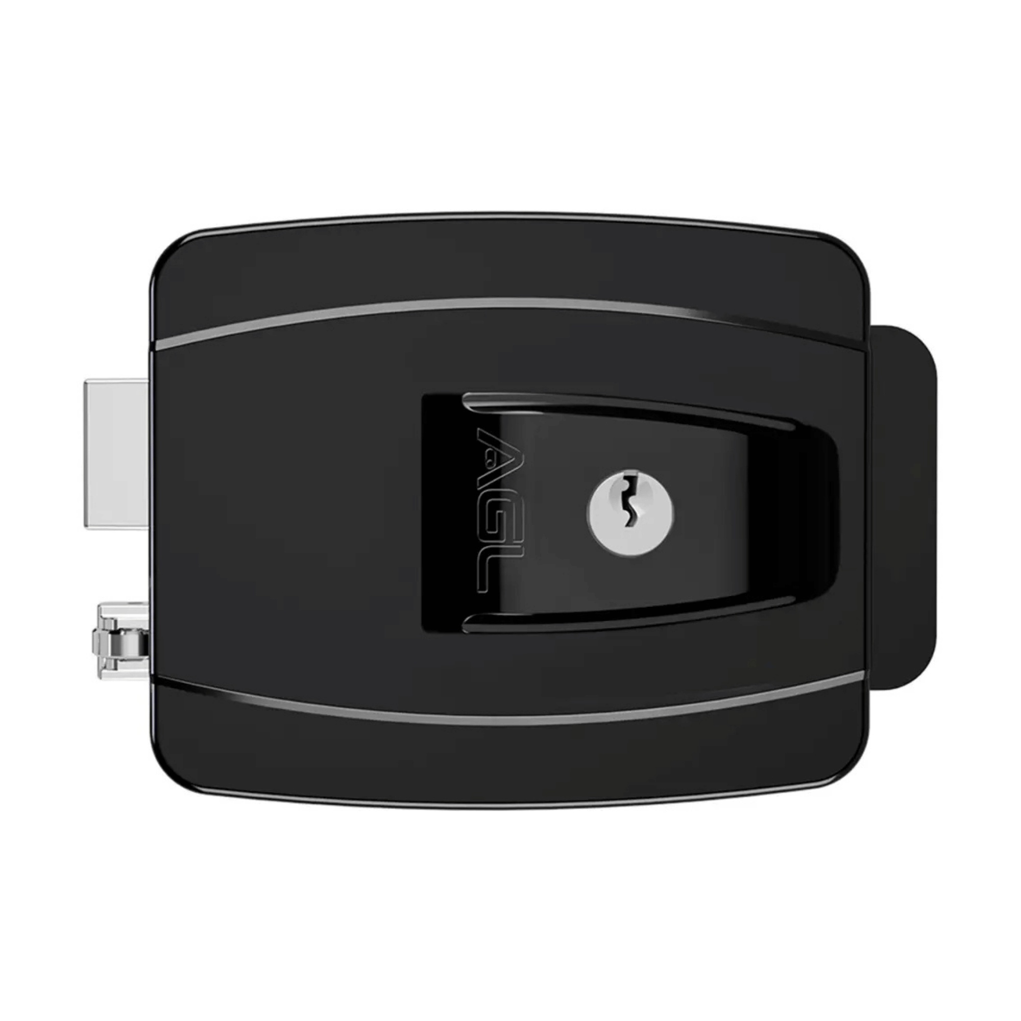 Fechadura Elétrica 12V Ajustável Chave Simples Preta - AL100R - AGL 1002028 AGL - imagem 2