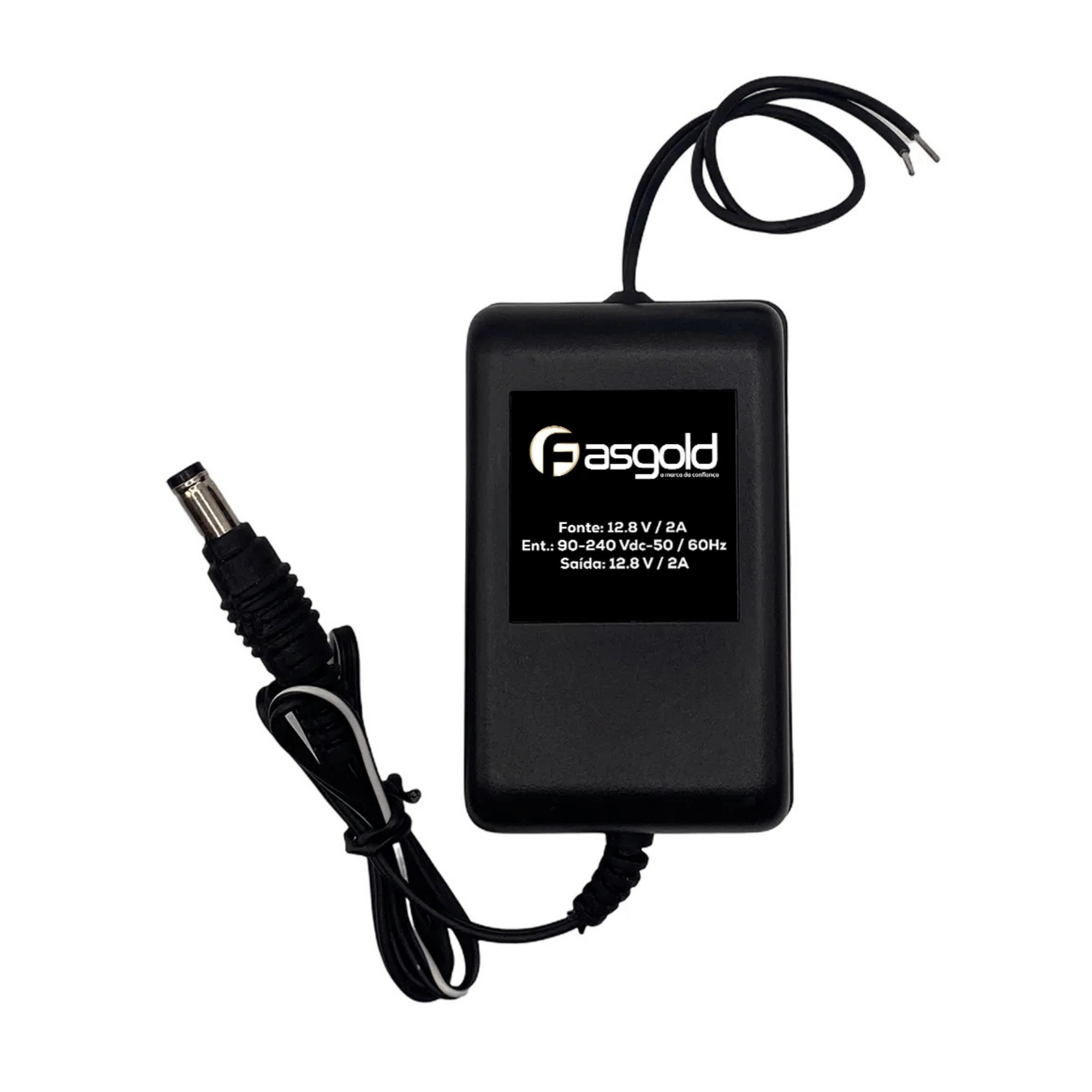 Fonte 12,8V 2A Mini Sem Pino Bivolt Top Gold - FS-576 - Fasgold