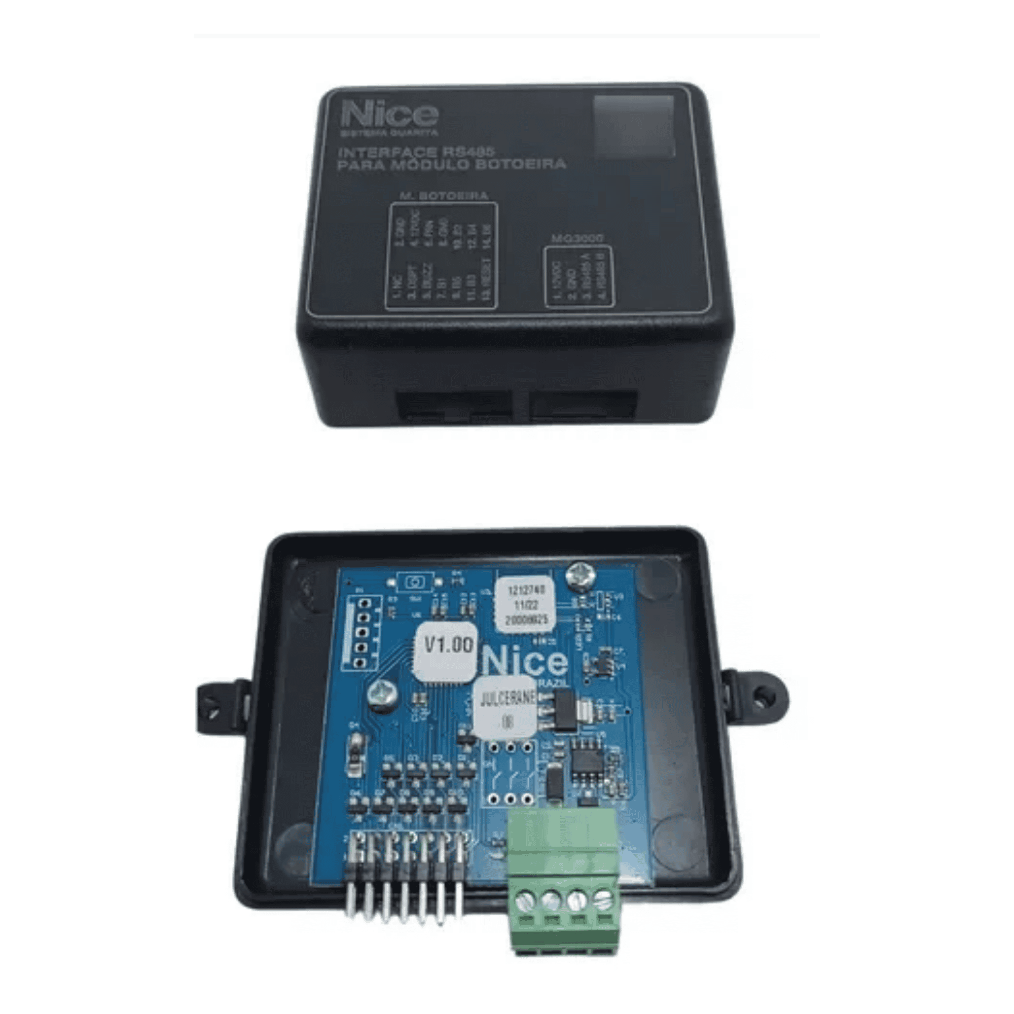 Interface Para Módulo Botoeira (Antigo) Com MG3000 - RS485 - Nice 000000000010006046 Nice - imagem 2