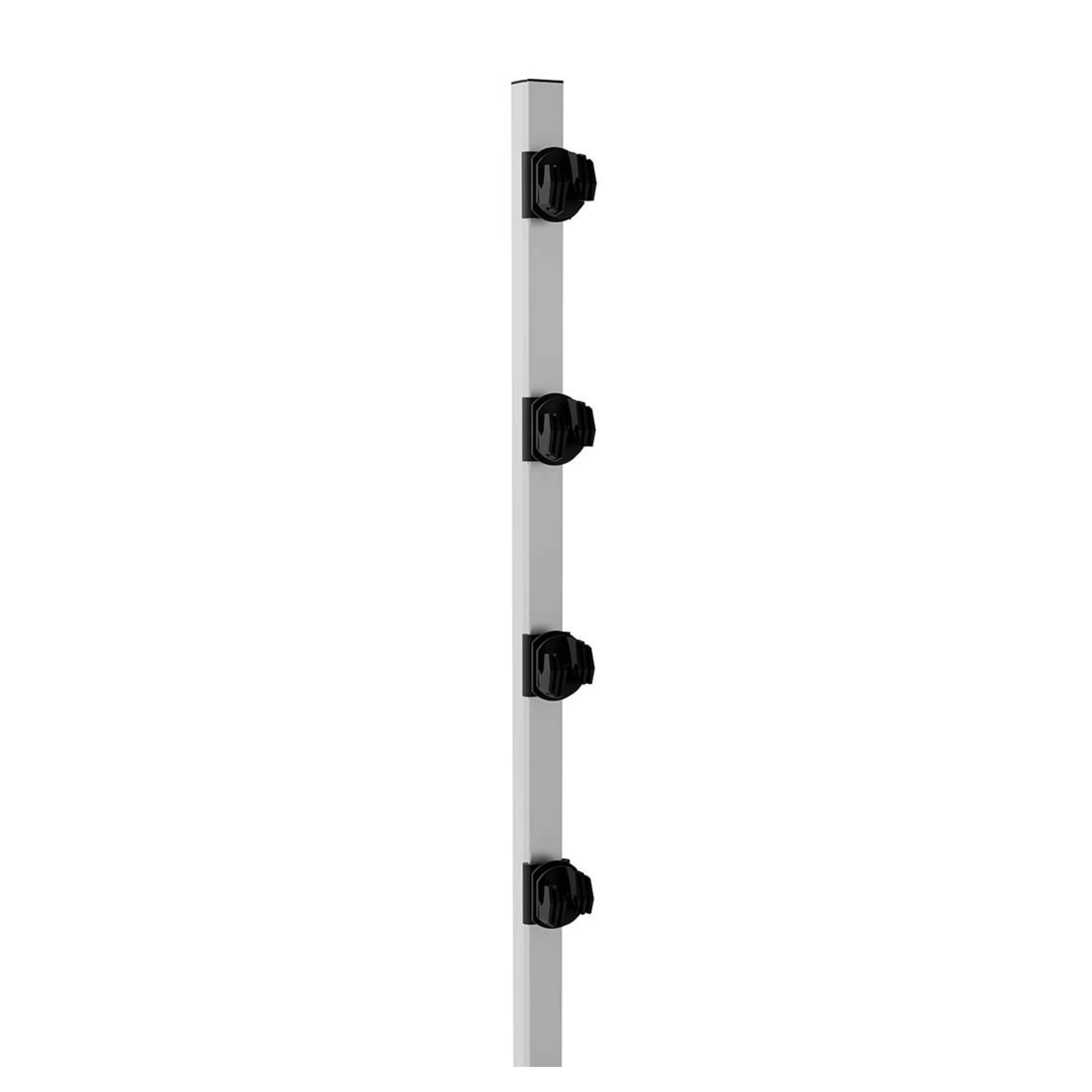 Haste Tubular Quadrada Para Cerca 25X25MM 80cm Com 4 Isoladores W - Confiseg Confiseg