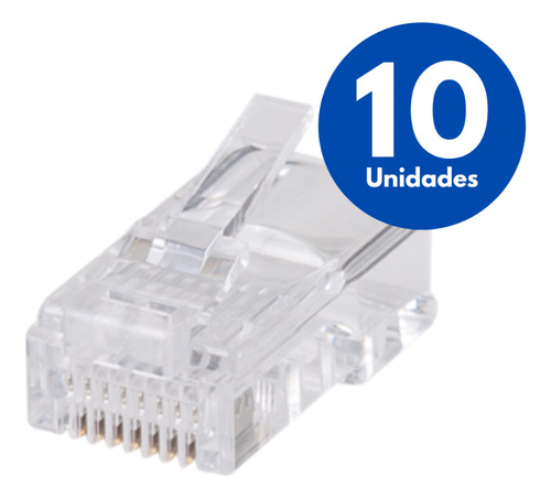Plug RJ45 - Cartela 10PCS Fasgold FS-507 Fasgold - imagem 3