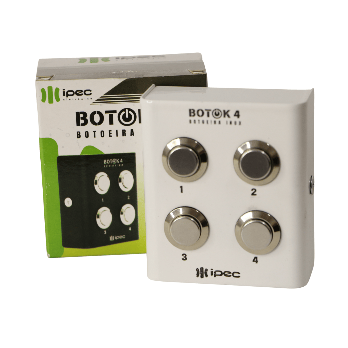 Botoeira Inox Branca 4 Botões - Botok 4 - Ipec A2526-BR IPEC - imagem 5