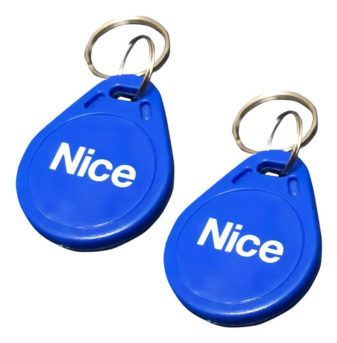 Kit 2X Chaveiro / Tag Lf 125kHz Azul Nice / Linear 10005858 Nice