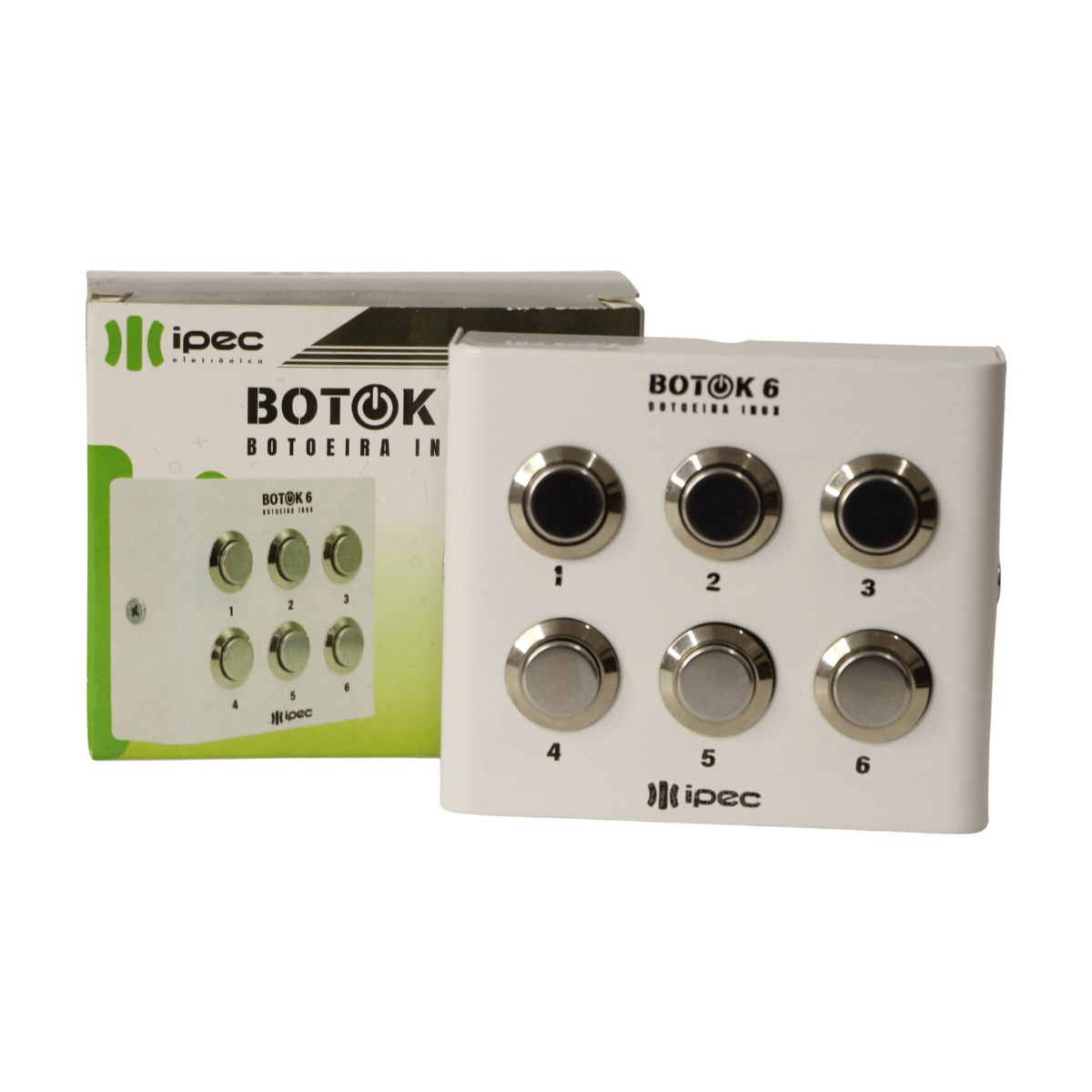 Botoeira Inox Branca 6 Botões - Botok 6 - Ipec A2527-BR IPEC - imagem 5