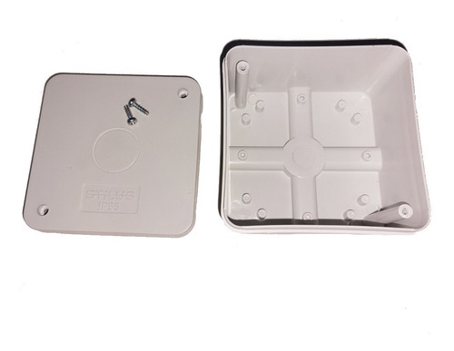 Kit Com 4 Caixinhas De Sobrepor Câmera Organizadoras Vedação CFTV Cor Branco MLB4172409385 - imagem 6