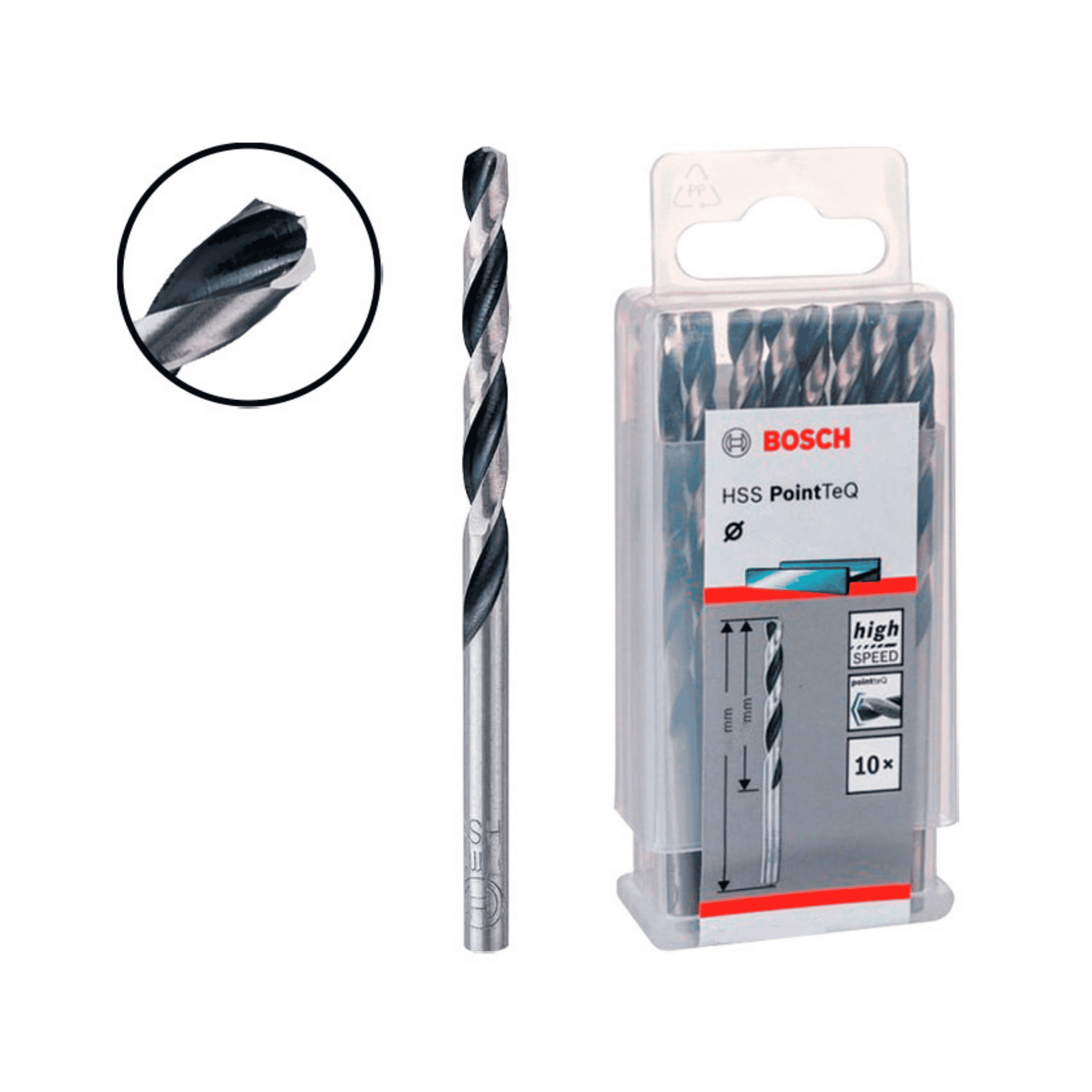 Broca Aço Rápido Pointteq 1/4" Para Metal - Bosch 332699 Bosch