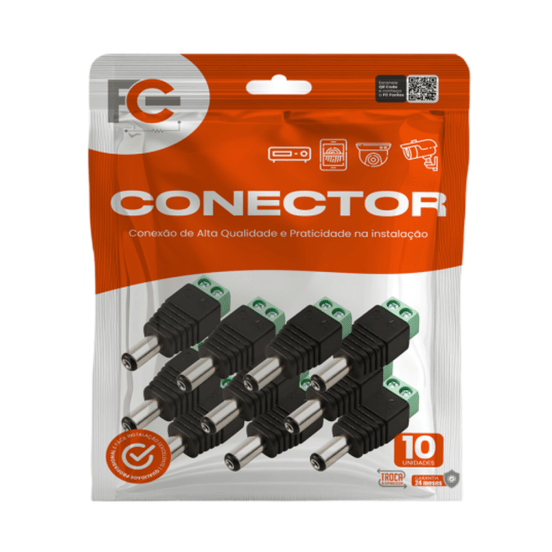 Conector P4 Macho Borne (Pacote 10 Unidades) - Fc Fontes KTFCP4001 FC Fontes - imagem 3