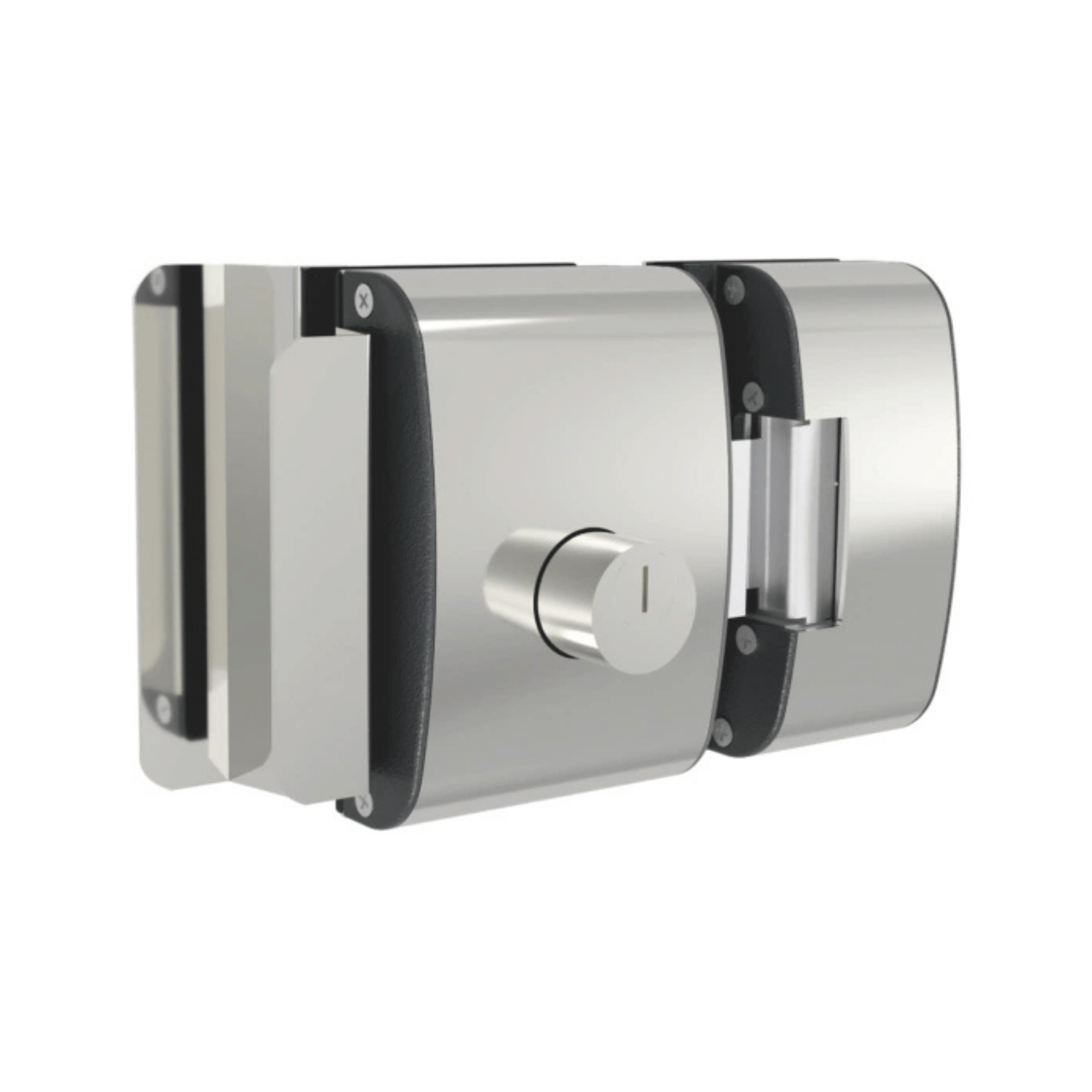 Fechadura Elétrica Porta De Vidro Cinza 12V - PV200R1I - AGL