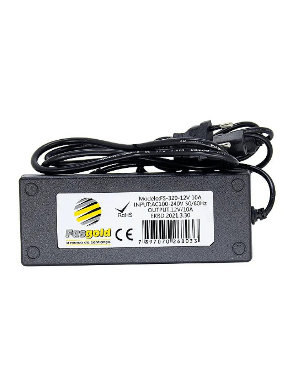 Conversor 12V 10A Bivolt Automático Psi - FS-329 - Fasgold FS-329 Fasgold - imagem 4