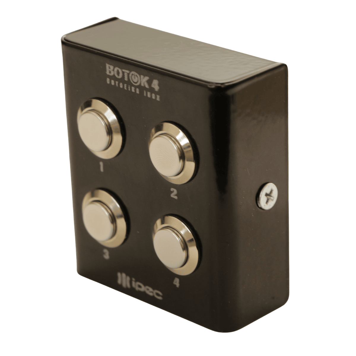 Botoeira Inox Preta 4 Botões - Botok 4 - Ipec A2526-PT IPEC - imagem 3
