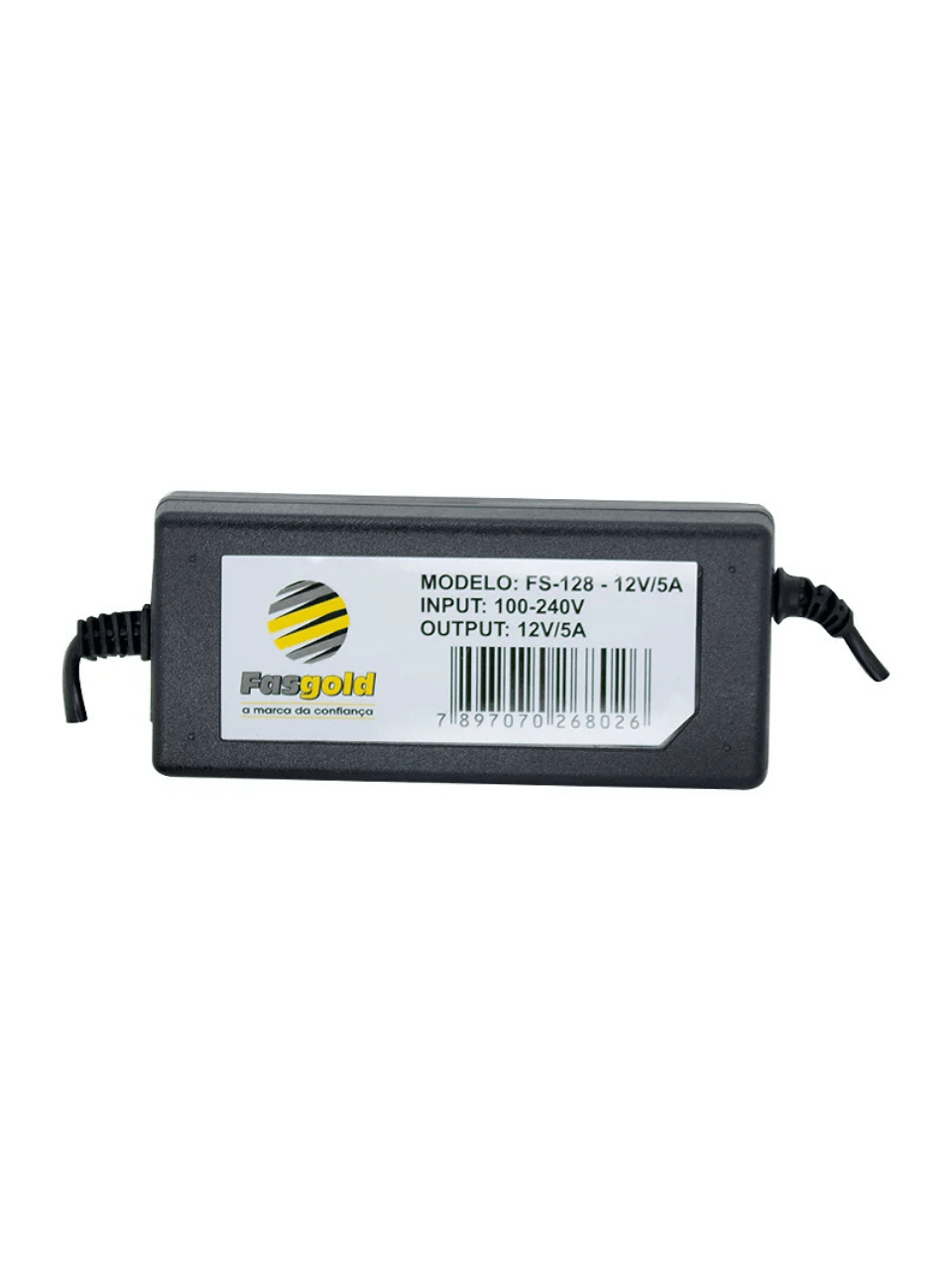 Fonte 12V 5A Bivolt 60W Psi Smart Chip - FS-128 - Fasgold
