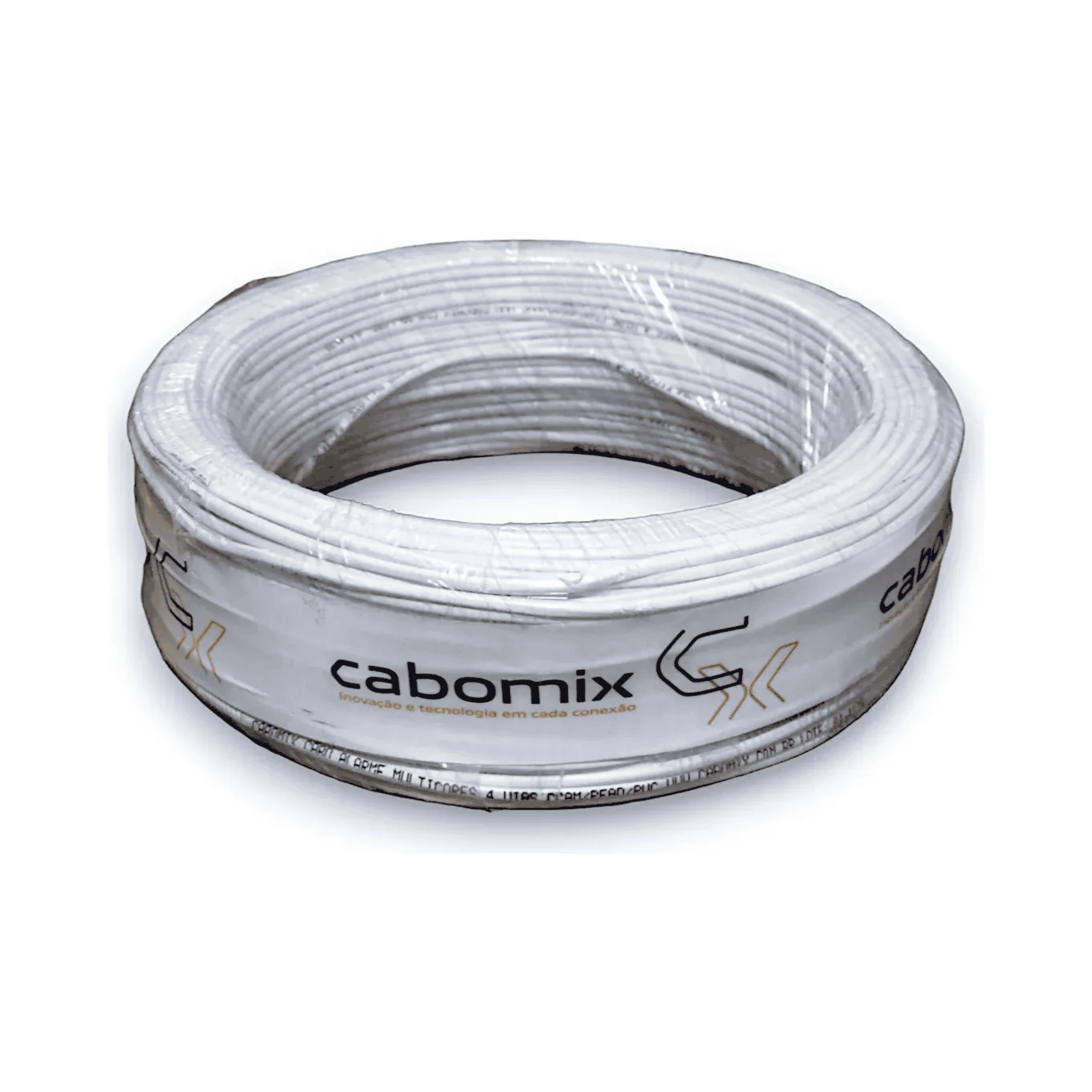 Cabo Para Alarme 4 Vias X 0,50 Mm Branco - Cabomix 903 CaboMix - imagem 3