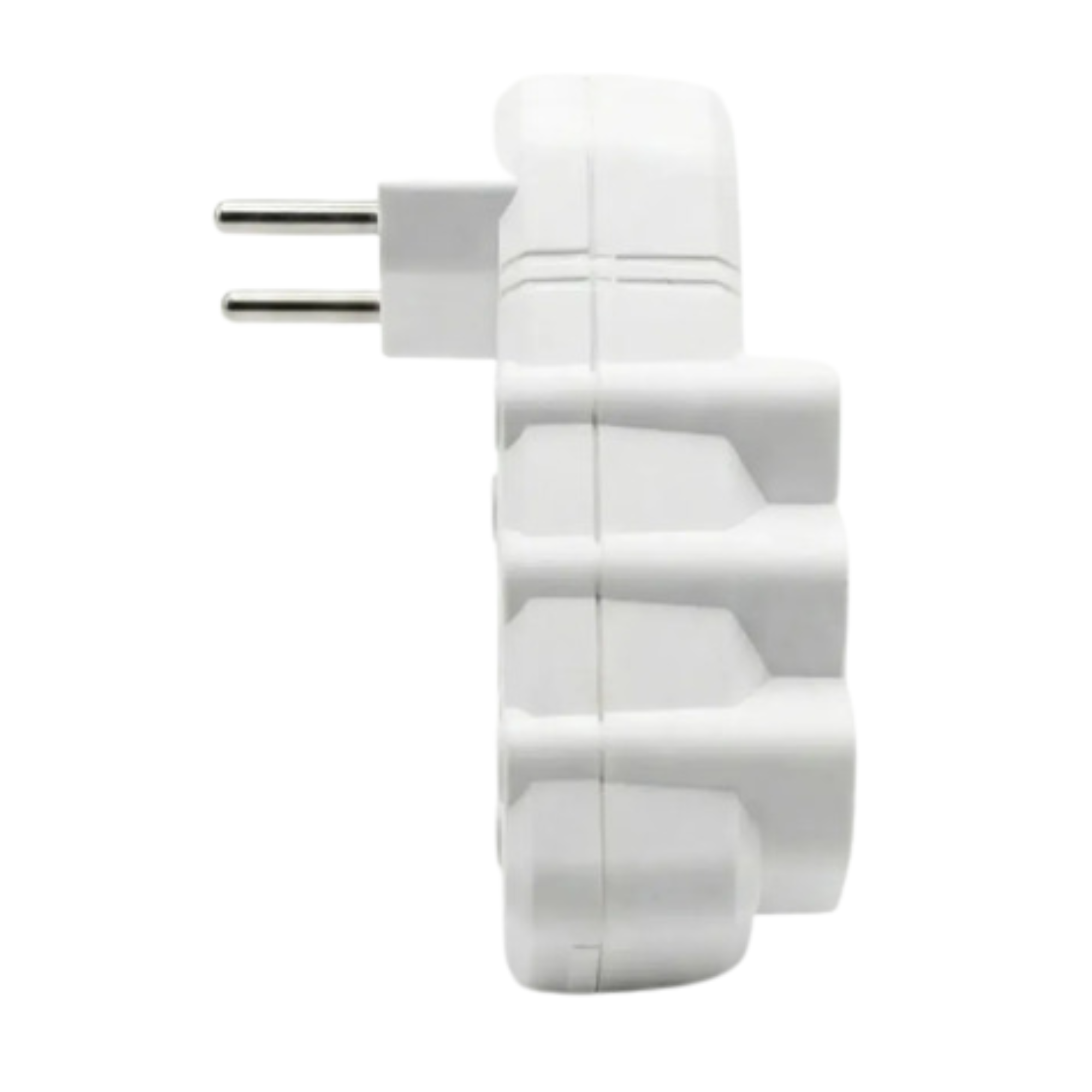 Multiplicador De Tomadas 3 Saídas 10A 2 Pinos Bivolt Branco - Qualitronix 0203000BR Qualitronix - imagem 2